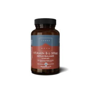 Terranova Vitamin B12 500μg, metilkobalamin, kompleks 100 kapsul